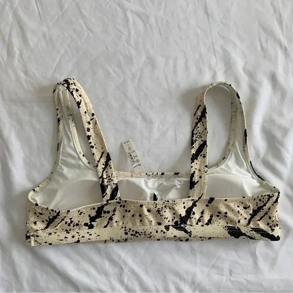 Madewell Second Wave Balconette Bikini Top Swimsuit Speckled Tiger 2XL XXL New! - Picture 8 of 14
